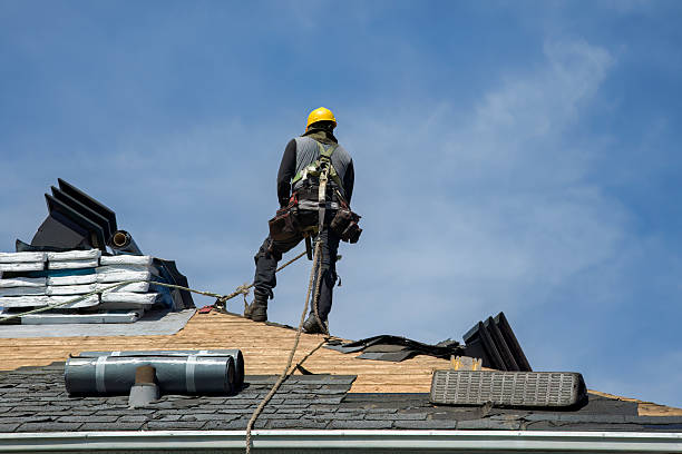 Professional Flat Roof Repair technician working in Topeka, KS